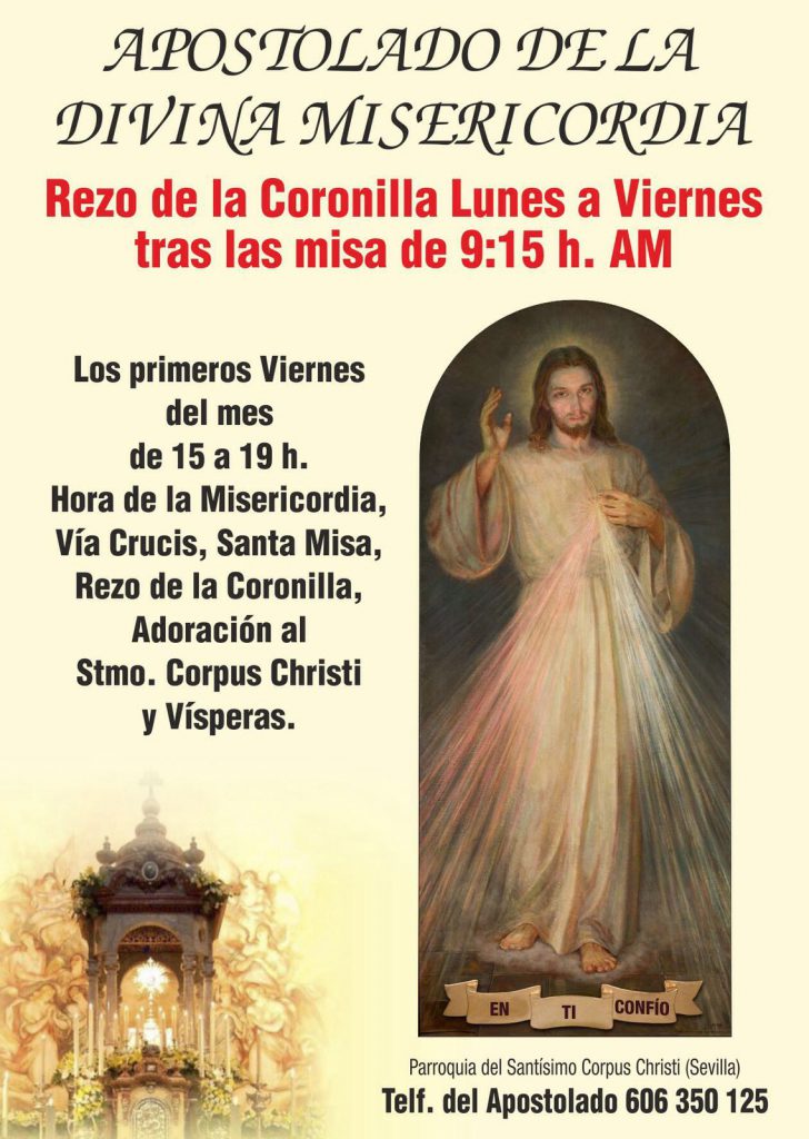 Llega la Hora de la Divina Misericordia de Parroquia del Corpus Christi de Sevilla